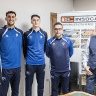 Omar Hoyos, Kalstad, Toribio e Izquierdo, ayer, en Insoca.