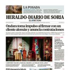 Portada de Heraldo-Diario de Soria del 24 de octubre de 2025.