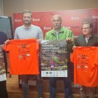 De izda a dcha, Carazo, Salvador, Serrato y Aguarón presentan el XII Camino por Soria Contra el Cáncer.