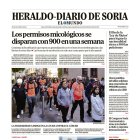 Portada de Heraldo-Diario de Soria del 27 de octubre de 2025.