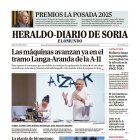 Portada de Heraldo-Diario de Soria del 28 de octubre de 2025.