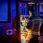 Bomberos de la Diputación en el incendio de una vivienda en Villar del Río.