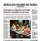 Portada de Heraldo-Diario de Soria del 29 de octubre de 2025.