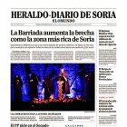 Portada de Heraldo-Diario de Soria del 2 de noviembre de 2025