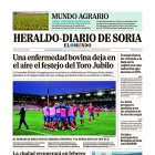 Portada de Heraldo-Diario de Soria del 3 de noviembre de 2025.