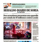 Portada de Heraldo-Diario de Soria del 4 de noviembre de 2025.