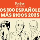 Grafismo de la lista de los 100 Españoles más ricos en 2025 de Forbes España.