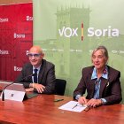 Los concejales de Vox Fernando Castillo y Sara López