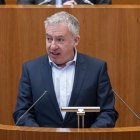 El procurador de Soria Ya Ángel Ceña interviene en las Cortes de Castilla y León.