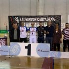 Santiago Martínez y José Carlos Pérez en el podio en Cartagena.