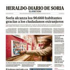 Portada de Heraldo-Diario de Soria del 12 de noviembre de 2025