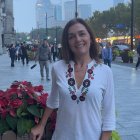 Arancha Severino, en China.