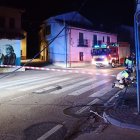 Los cables caídos antes de su reparación.