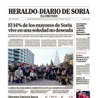 Portada de Heraldo-Diario de Soria de este domingo 16 de noviembre de 2025.
