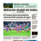 Portada de Heraldo-Diario de Soria del lunes 17 de noviembre de 2025.