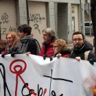 Manifestación en León contra la gestión de los incendios forestales del verano.