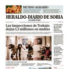 Portada de Heraldo-Diario de Soria del 24 de noviembre de 2025.