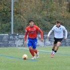 Ian Olivera en el partido del pasado sábado en castañares ante el Burgos Promesas.