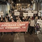 La manifestación recorrio las calles centrales de la ciudad