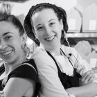 Las chefs de Taberna Mercedes, creadoras de la tapa "La hora del té", una de las más aplaudidas de la Ruta Micológica 2025 en Soria.