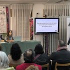 Detalle de una de las presentaciones del seminario.