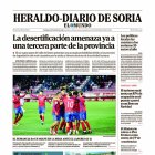 Portada de Heraldo-Diario de Soria del 30 de noviembre de 2025.