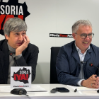 Ceña y Palomar durante la rueda de prensa.