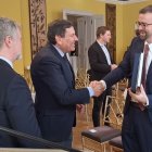 El consejero de Economía y Hacienda, Carlos Fernández Carriedo, en su visita en Munich (Alemania).