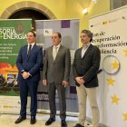 Daniel García, Benito Serrano y Luis Molano, en la apertura de la jornada.