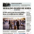 Portada de Heraldo-Diario de Soria del 9 de diciembre de 2025