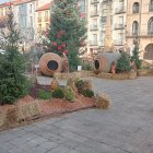 El concejal y senador del PP, Javier Jiménez, ante el Belén de la capital soriana.