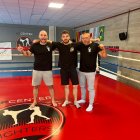 Tres de los sorianos que competirán en el Campeonato de Navidad.