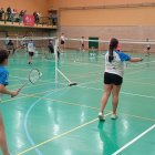 Jugadores de la cantera del Club Bádminton Soria.