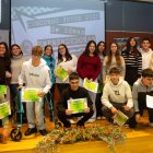 Ganadores del certamen en el acto de entrega de premios.