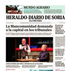 Portada de Heraldo-Diario de Soria del 15 de diciembre de 2025.