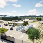 Representación de la planta de biometano de San Millán de los Caballeros, en León.