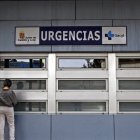 Entrada a urgencias en el Hospital.