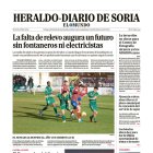 Portada de Heraldo-Diario de Soria del 21 de diciembre de 2025.