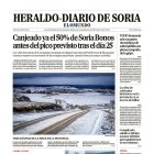 Portada de Heraldo-Diario de Soria del 22 de diciembre de 2025.