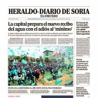Portada de Heraldo-Diario de Soria del 28 de diciembre de 2025.
