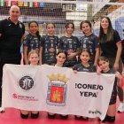 Las alevines del Sporting Santo Domingo A ganaron tres partidos este sábado en Valladolid.