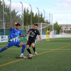 Imagen del derbi entre Golmayo Camaretas y el Calasanz.