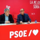 Javier Antón y Luis Rey en su comparecencia.