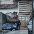 Operativo policial el jueves junto a la cochera.