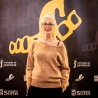 Cristina Urgel cuando gano dos caballitos en el Certamen de Cortos de Soria.