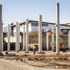 Obras para el nuevo supermercado Lupa en Soria capital.