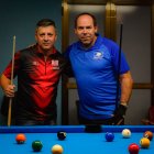 Los billaristas sorianos Farcas y Pardo.