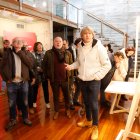 Carlos Martínez durante la exposición.