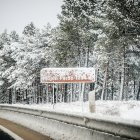 Carretera de Soria nevada este fin de semana.