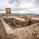 Restos de una vivienda en el actual yacimiento de Numancia.